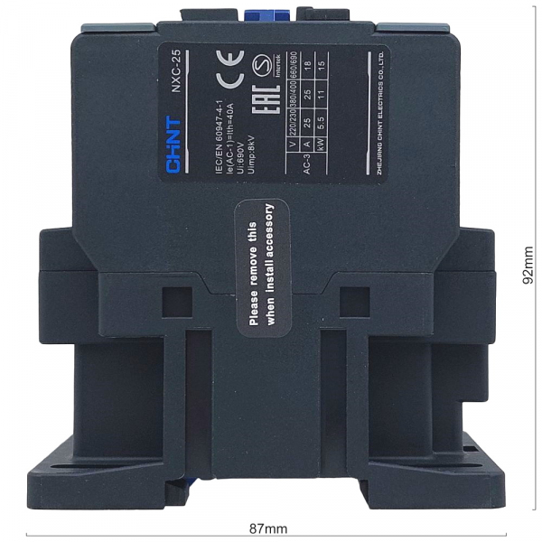 Контактор 25А катушка 230В 3+1НО+1НЗ ROBOLABS 31025