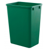 Корзина для мусора L 38,7см w 27,9см h 50,5см 39л, пластик зеленый