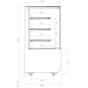 Витрина нейтральная напольная ПОЛЮС KC70 N 0,9-1 LIGHT (версия 2.0) (9005-0109)